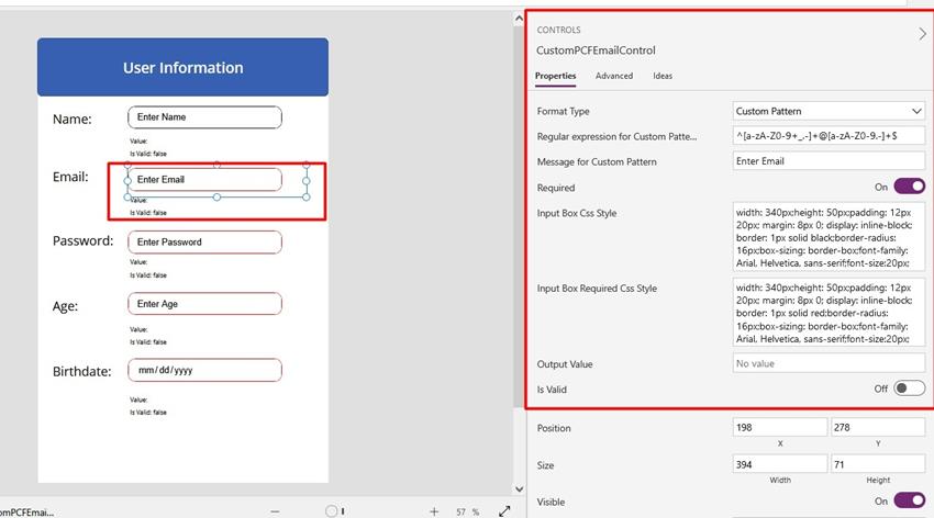 PowerApps - PCF – Input Formatter with Regular Expression